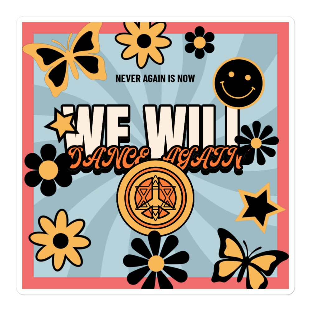 We Will Dance Again | Retro-Blue Style | Kiss Cut Sticker Jouparty
