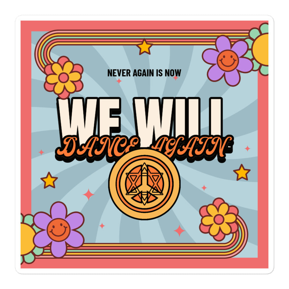 We Will Dance Again | Retro-Blue Style | Kiss Cut Sticker Jouparty