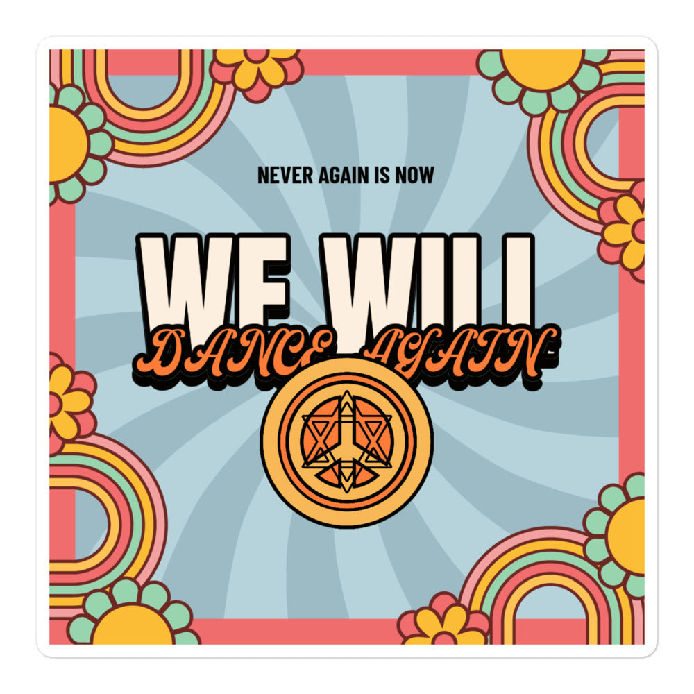 We Will Dance Again | Retro-Blue Style | Kiss Cut Sticker Jouparty