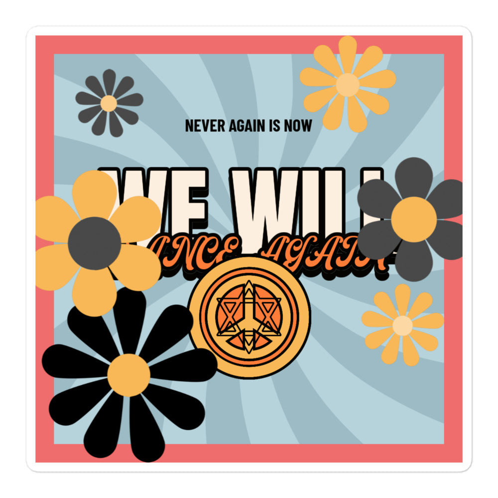 We Will Dance Again | Retro-Blue Style | Kiss Cut Sticker Jouparty