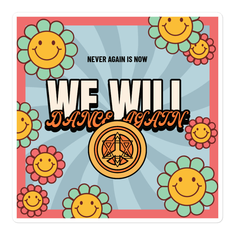 We Will Dance Again | Retro-Blue Style | Kiss Cut Sticker Jouparty