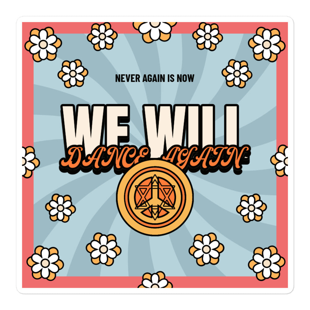 We Will Dance Again | Retro-Blue Style | Kiss Cut Sticker Jouparty