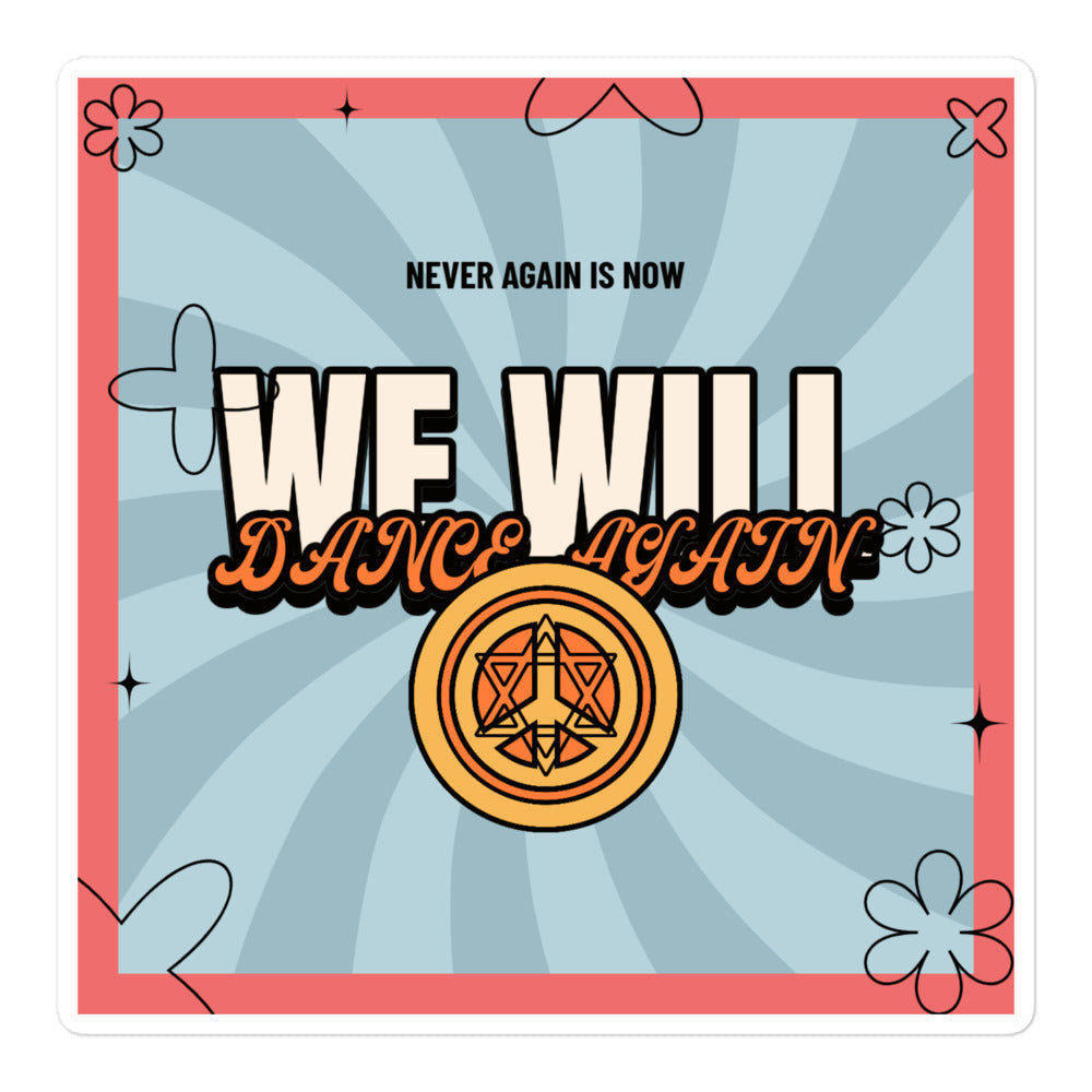 We Will Dance Again | Retro-Blue Style | Kiss Cut Sticker Jouparty