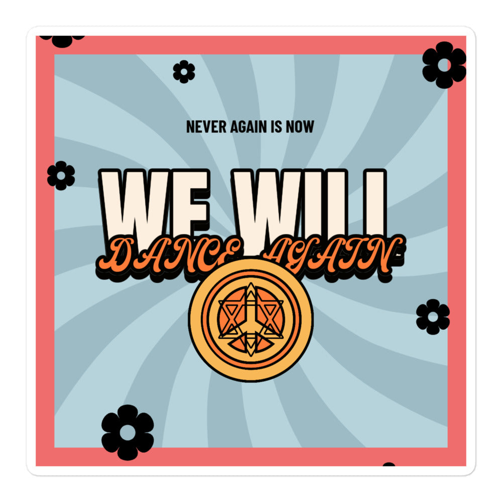 We Will Dance Again | Retro-Blue Style | Kiss Cut Sticker Jouparty