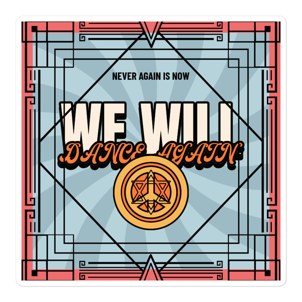 We Will Dance Again | Retro-Blue Style | Kiss Cut Sticker