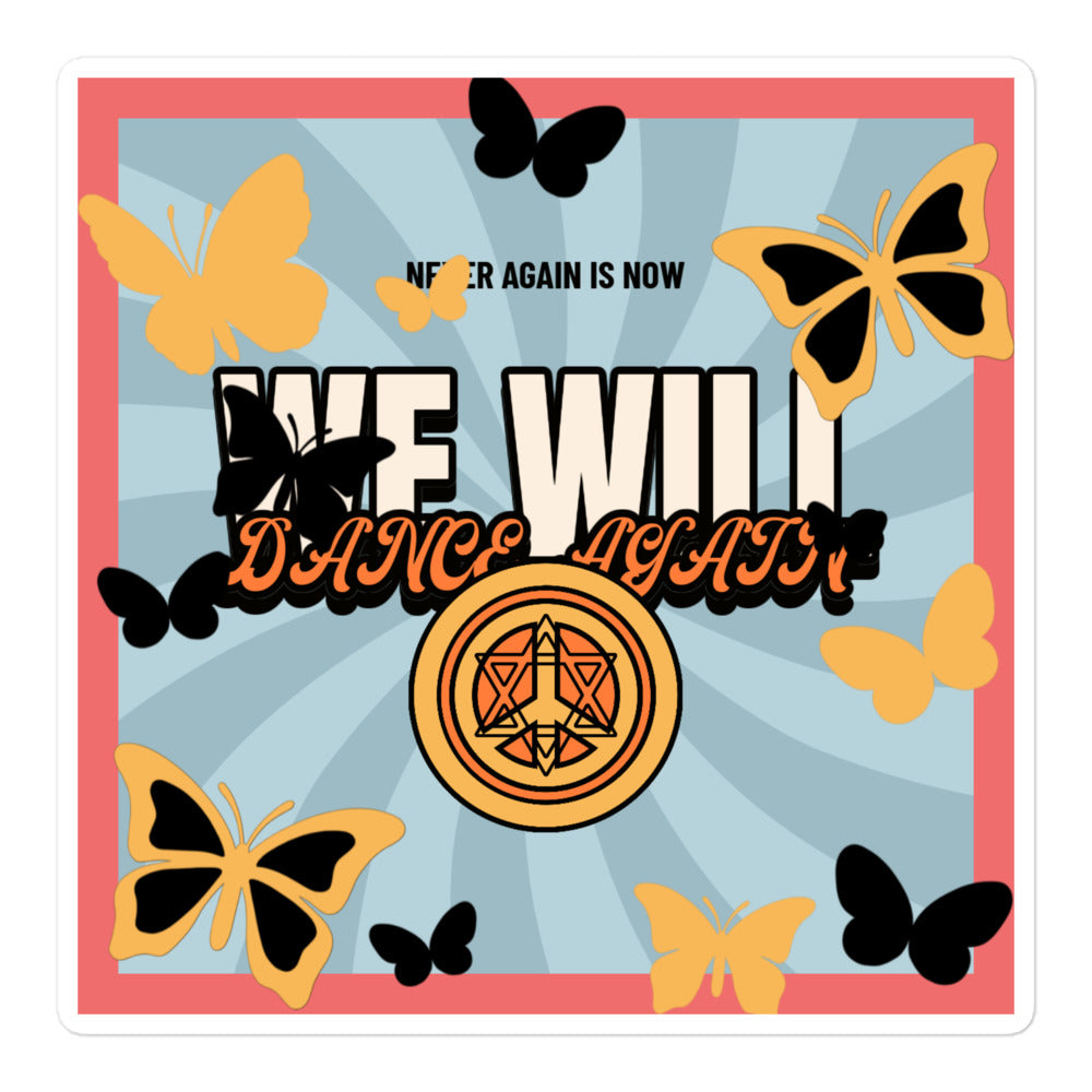 We Will Dance Again | Retro-Blue Style | Kiss Cut Sticker Jouparty