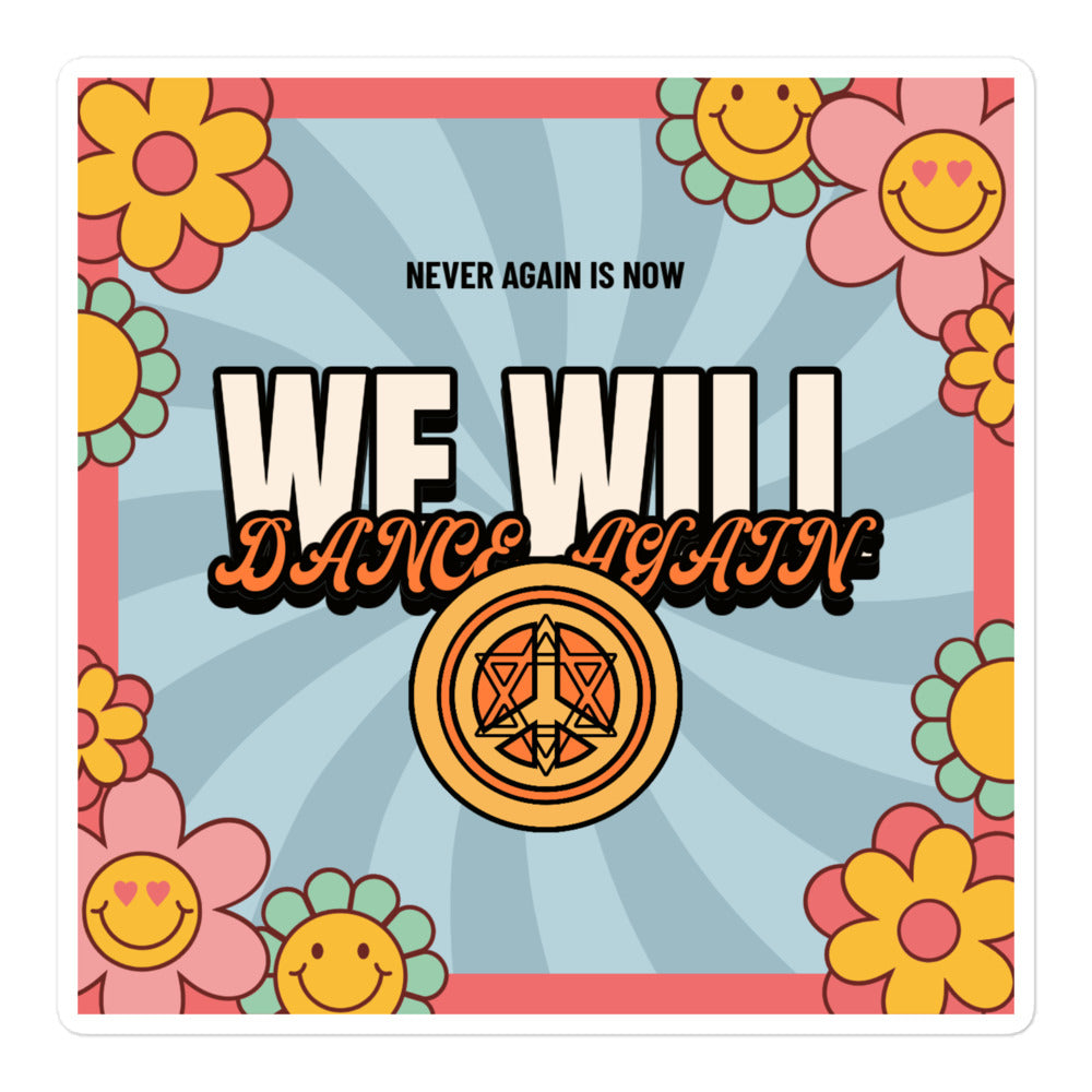 We Will Dance Again | Retro-Blue Style | Kiss Cut Sticker Jouparty
