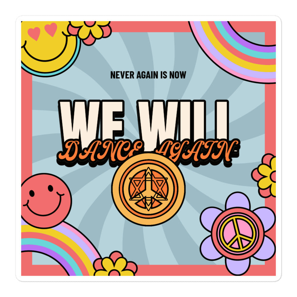 We Will Dance Again | Retro-Blue Style | Kiss Cut Sticker Jouparty