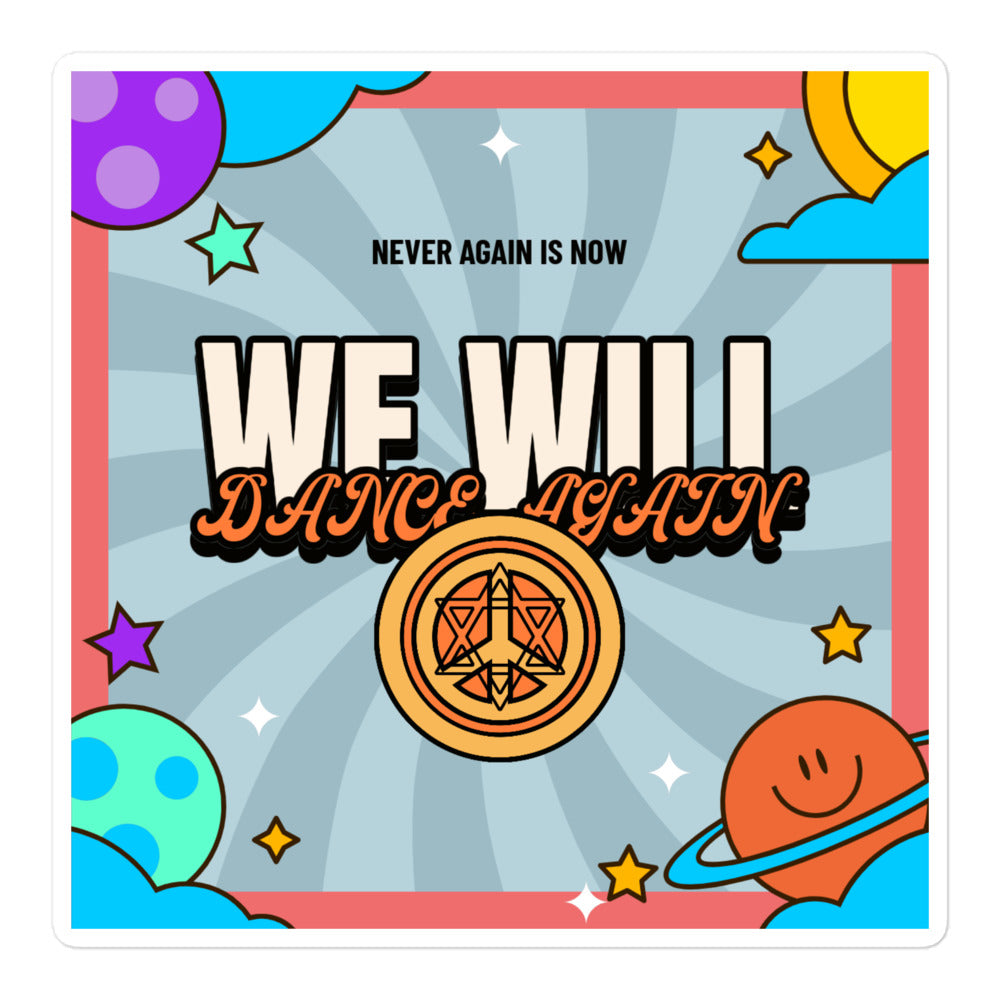 We Will Dance Again | Retro-Blue Style | Kiss Cut Sticker Jouparty