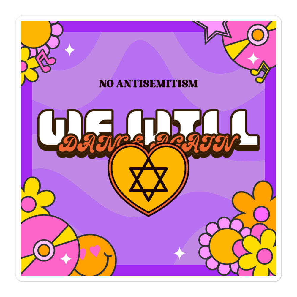 We Will Dance Again | Retro-Purple Style | Kiss Cut Sticker Jouparty