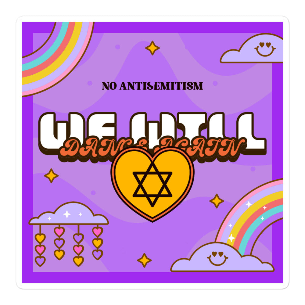 We Will Dance Again | Retro-Purple Style | Kiss Cut Sticker Jouparty