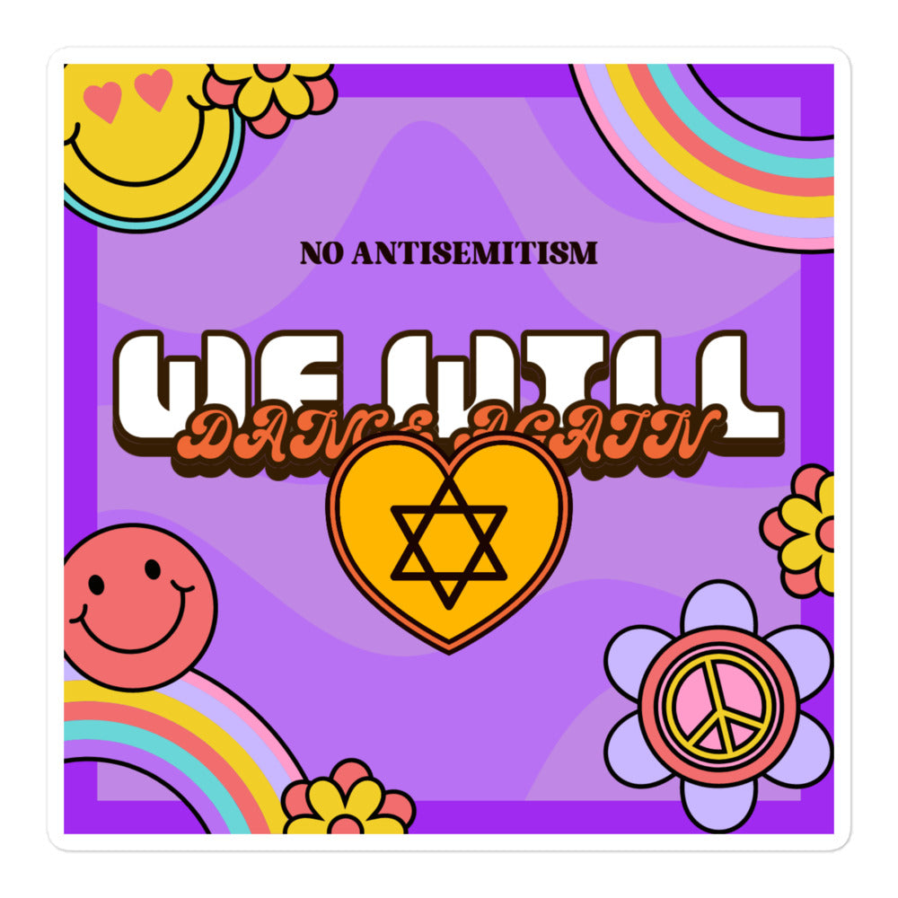We Will Dance Again | Retro-Purple Style | Kiss Cut Sticker