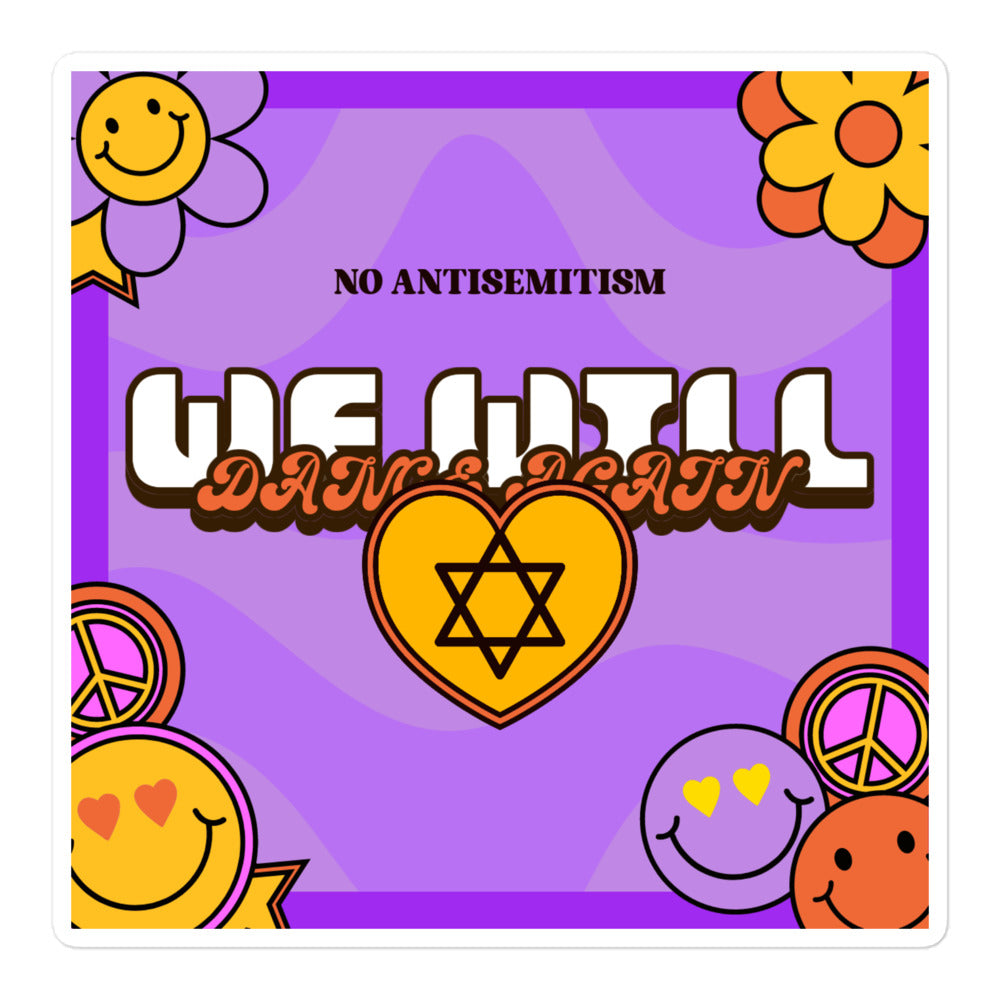 We Will Dance Again | Retro-Purple Style | Kiss Cut Sticker