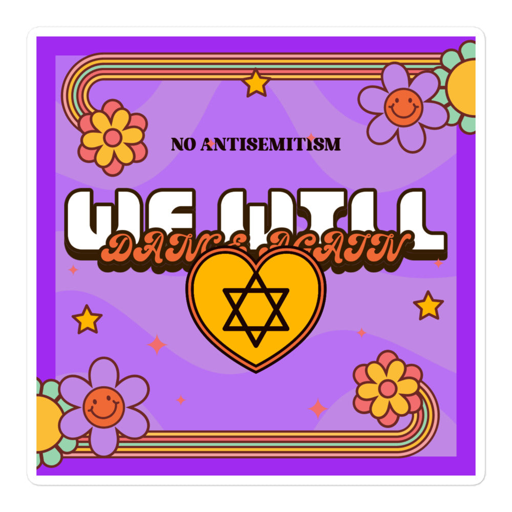 We Will Dance Again | Retro-Purple Style | Kiss Cut Sticker Jouparty