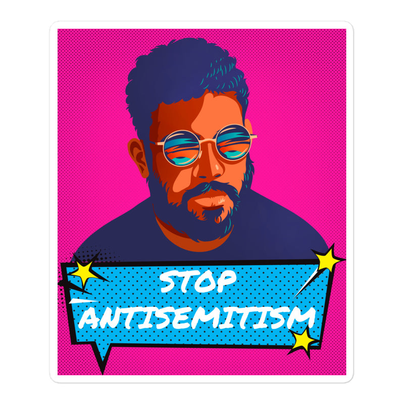 Pop Art Style | Antisemitism | Kiss Cut Sticker