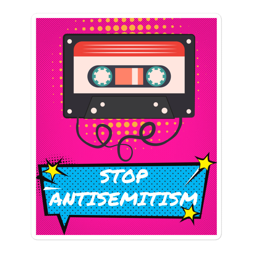 Pop Art Style | Antisemitism | Kiss Cut Sticker Jouparty