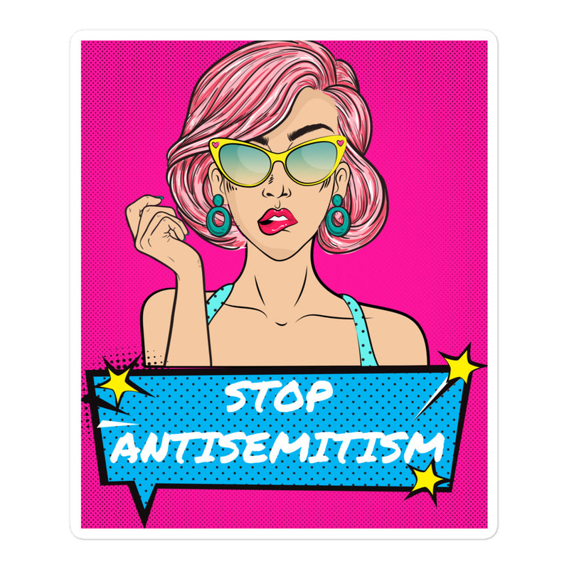 Pop Art Style | Antisemitism | Kiss Cut Sticker