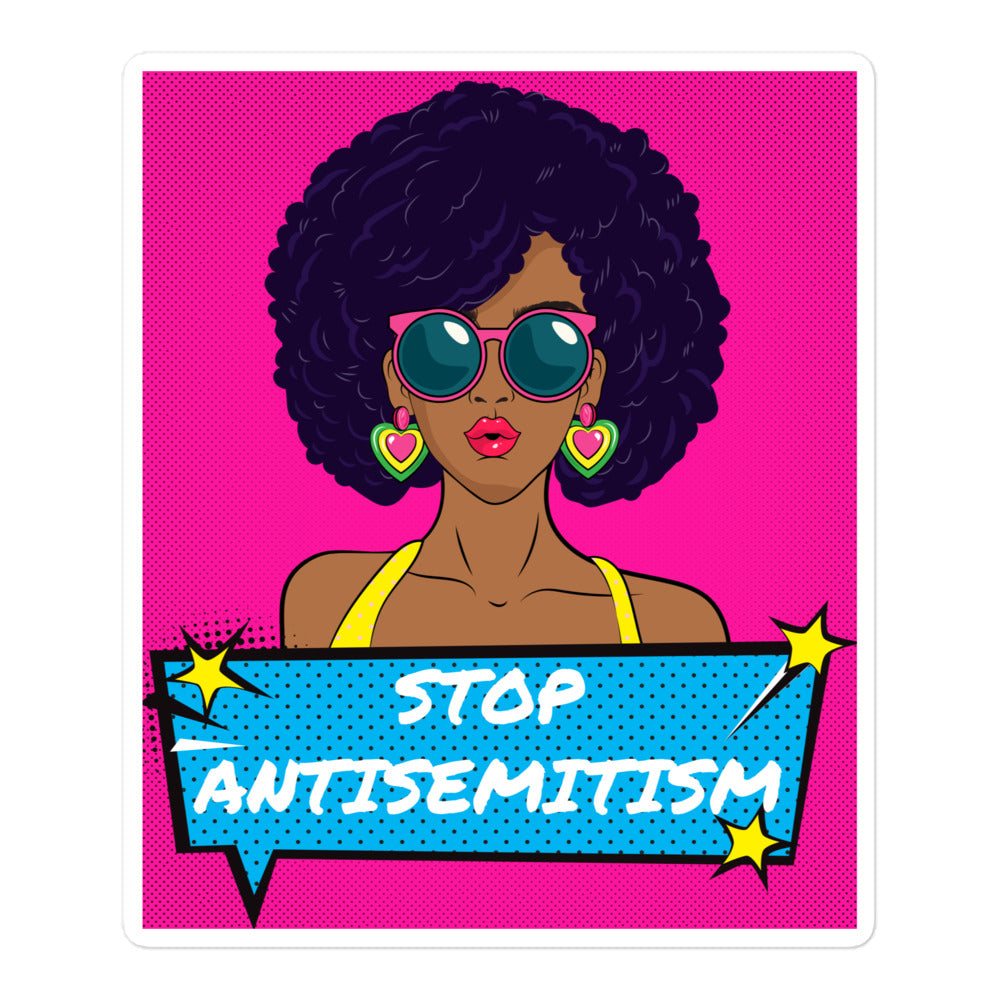 Pop Art Style | Antisemitism | Kiss Cut Sticker Jouparty