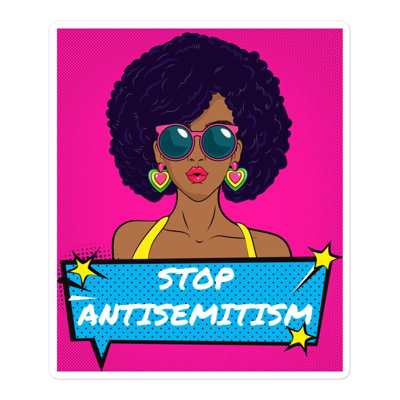 Pop Art Style | Antisemitism | Kiss Cut Sticker