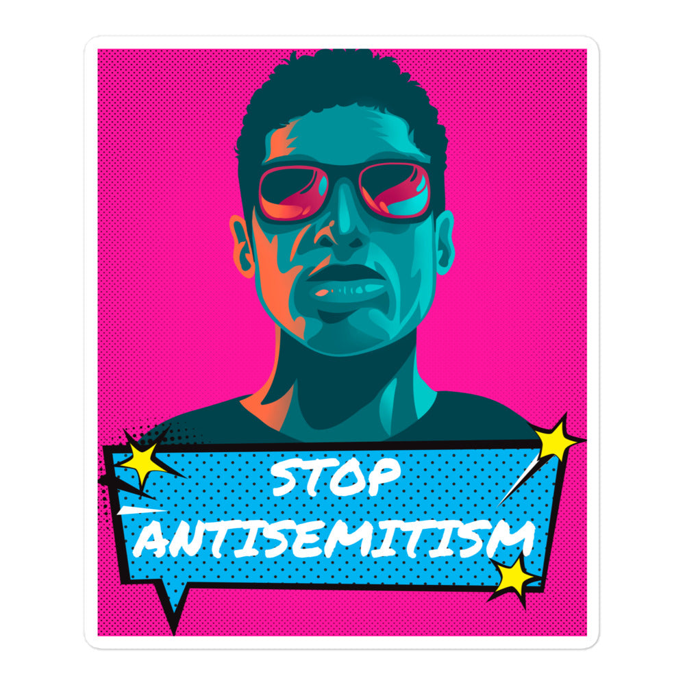 Pop Art Style | Antisemitism | Kiss Cut Sticker Jouparty