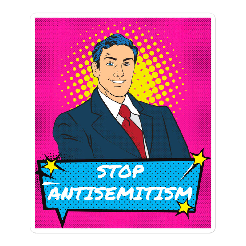 Pop Art Style | Antisemitism | Kiss Cut Sticker