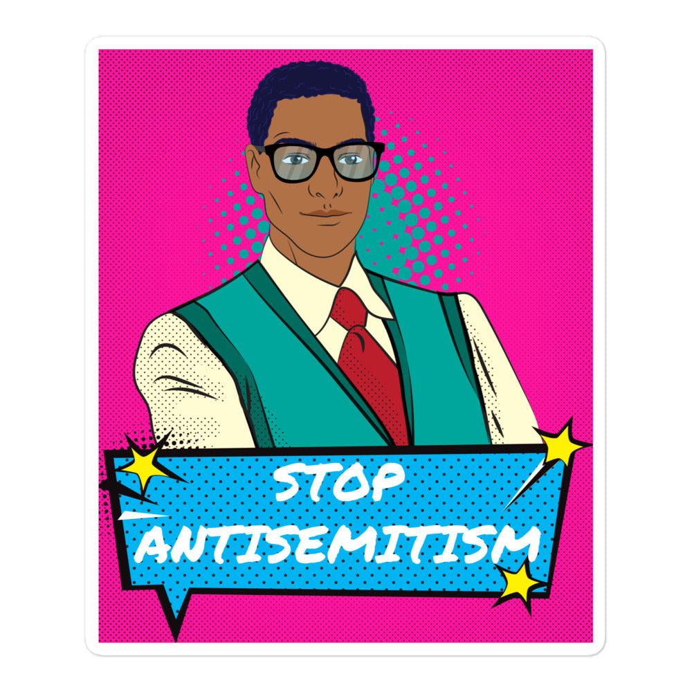Pop Art Style | Antisemitism | Kiss Cut Sticker Jouparty