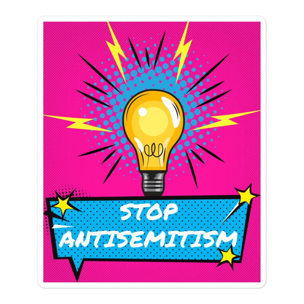 Pop Art Style | Antisemitism | Kiss Cut Sticker Jouparty