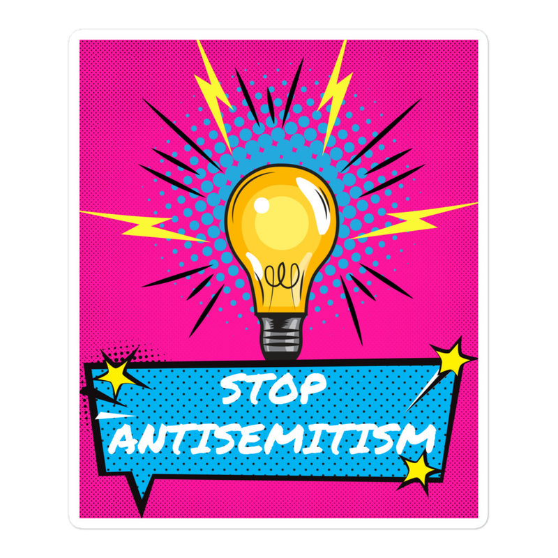 Pop Art Style | Antisemitism | Kiss Cut Sticker