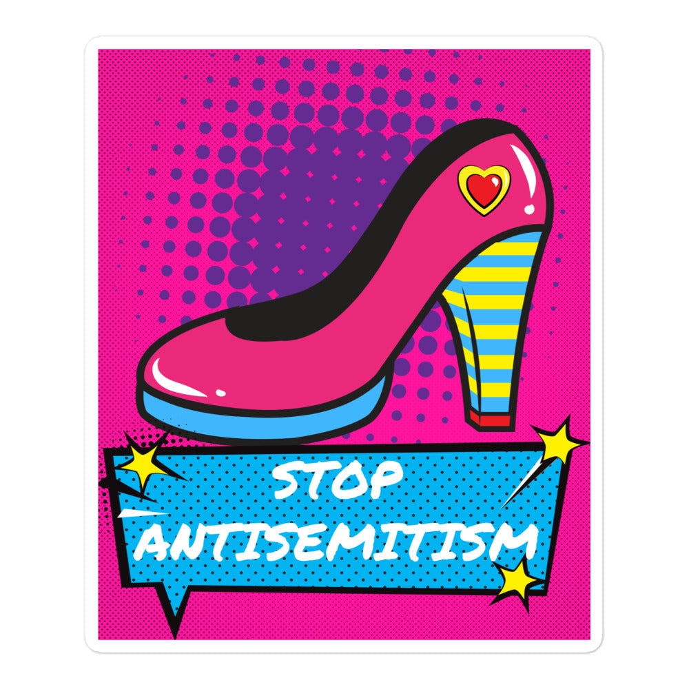 Pop Art Style | Antisemitism | Kiss Cut Sticker Jouparty
