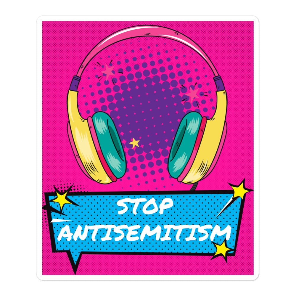 Pop Art Style | Antisemitism | Kiss Cut Sticker Jouparty