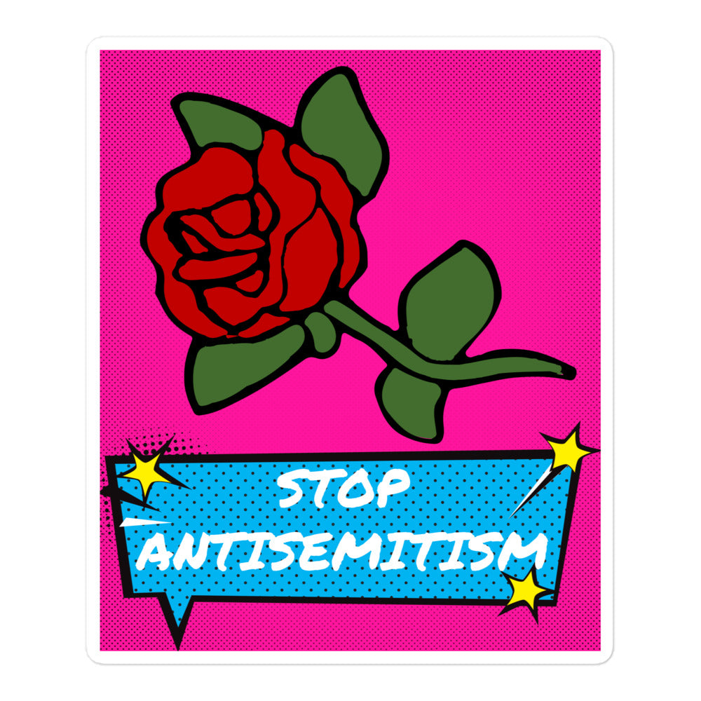 Pop Art Style | Antisemitism | Kiss Cut Sticker Jouparty