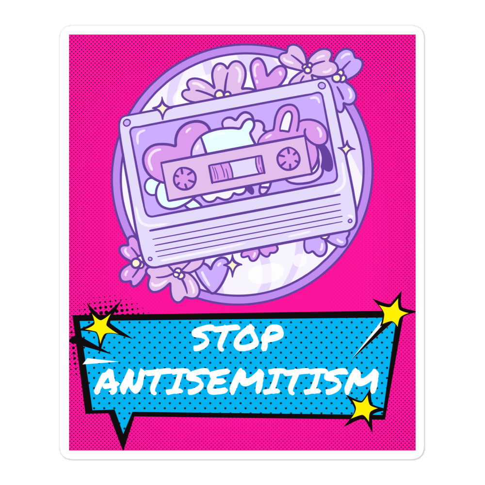 Pop Art Style | Antisemitism | Kiss Cut Sticker Jouparty