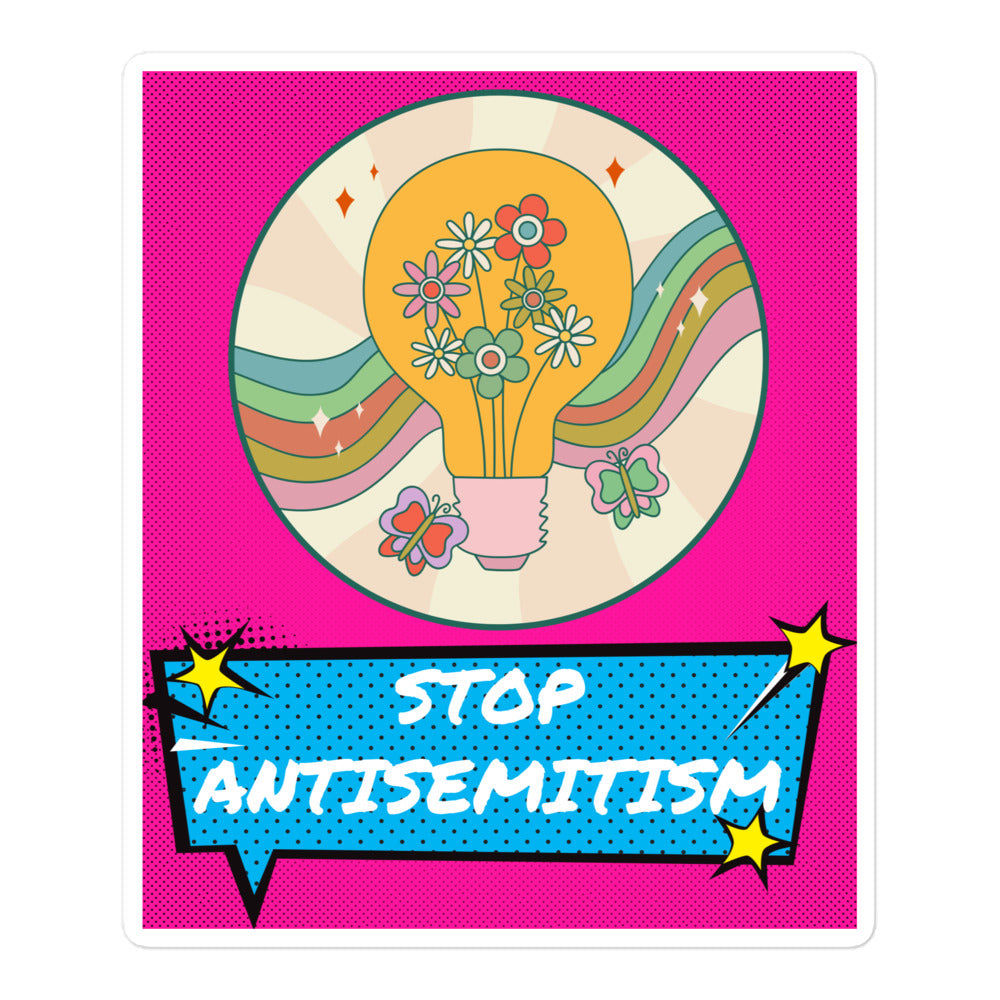 Pop Art Style | Antisemitism | Kiss Cut Sticker Jouparty