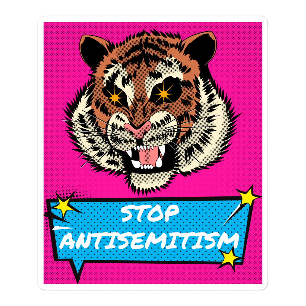 Pop Art Style | Antisemitism | Kiss Cut Sticker Jouparty