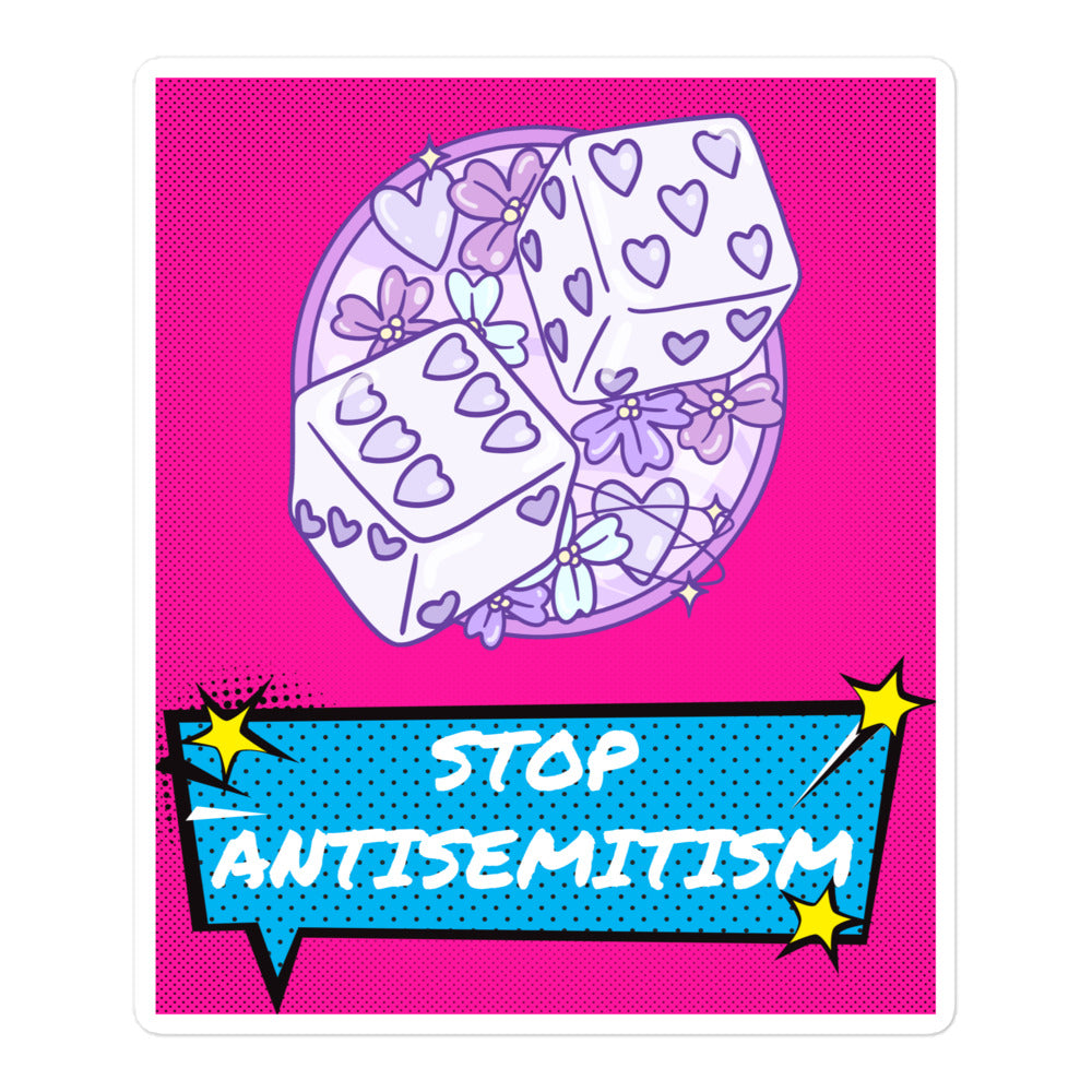 Pop Art Style | Antisemitism | Kiss Cut Sticker Jouparty