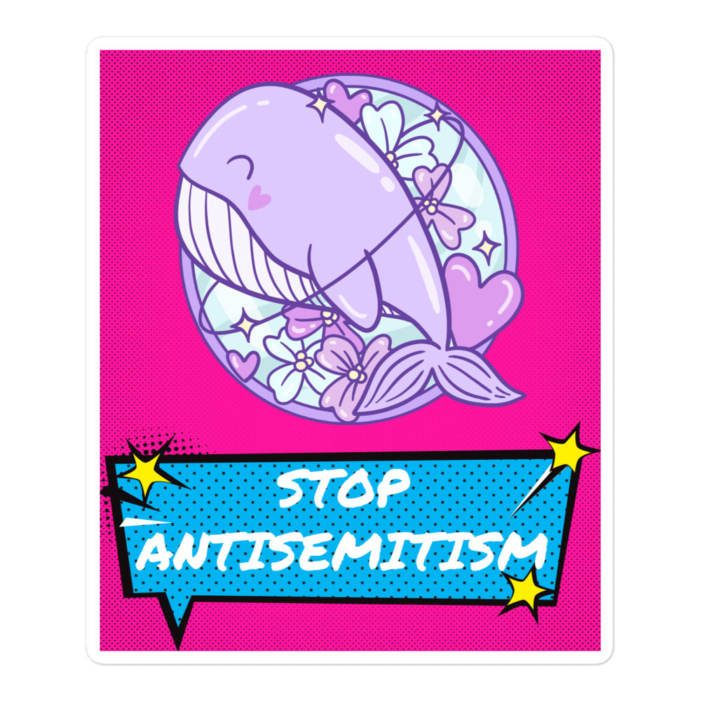 Pop Art Style | Antisemitism | Kiss Cut Sticker Jouparty