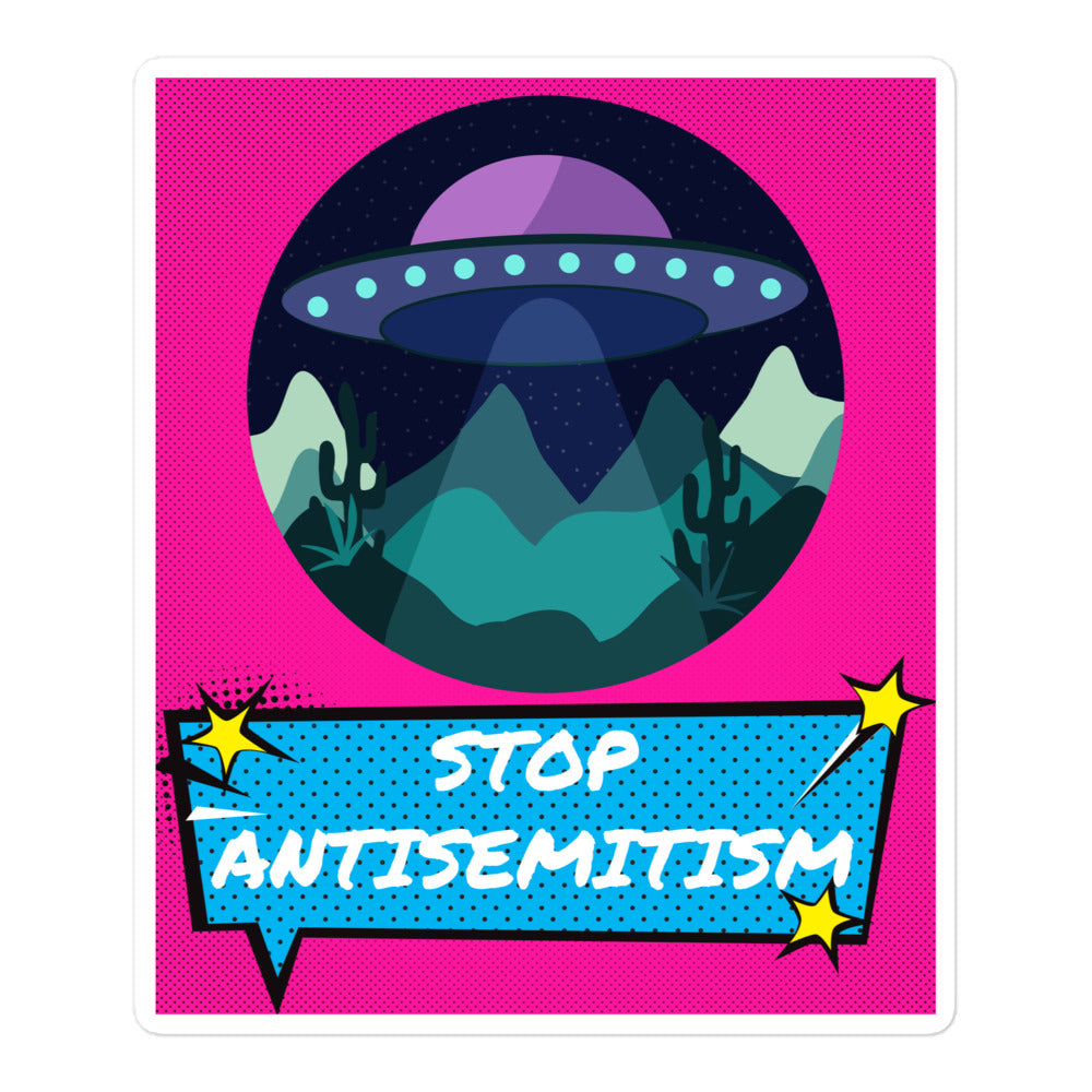 Pop Art Style | Antisemitism | Kiss Cut Sticker Jouparty