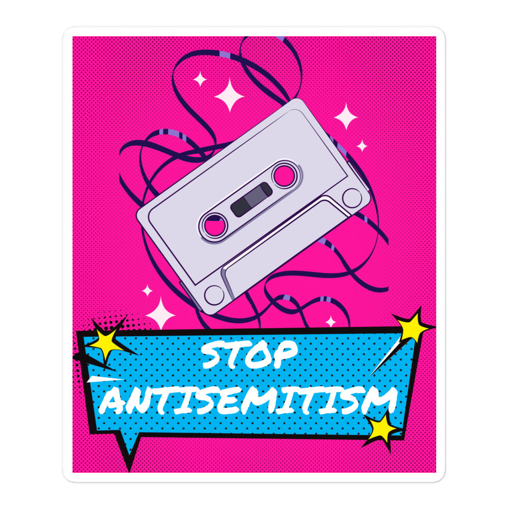 Pop Art Style | Antisemitism | Kiss Cut Sticker Jouparty