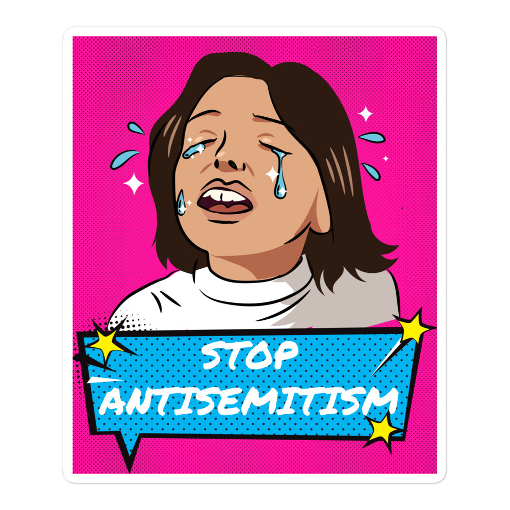 Pop Art Style | Antisemitism | Kiss Cut Sticker Jouparty