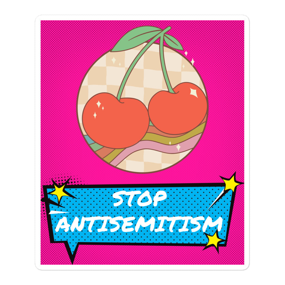 Pop Art Style | Antisemitism | Kiss Cut Sticker Jouparty