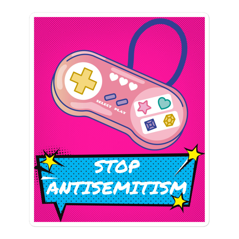 Pop Art Style | Antisemitism | Kiss Cut Sticker Jouparty
