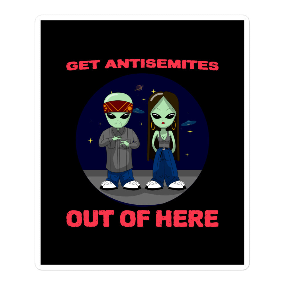 Get Alien Out | Antisemitism | Kiss Cut Sticker Jouparty