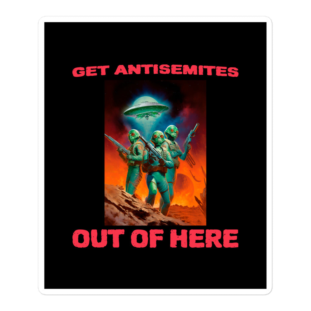 Get Alien Out | Antisemitism | Kiss Cut Sticker Jouparty