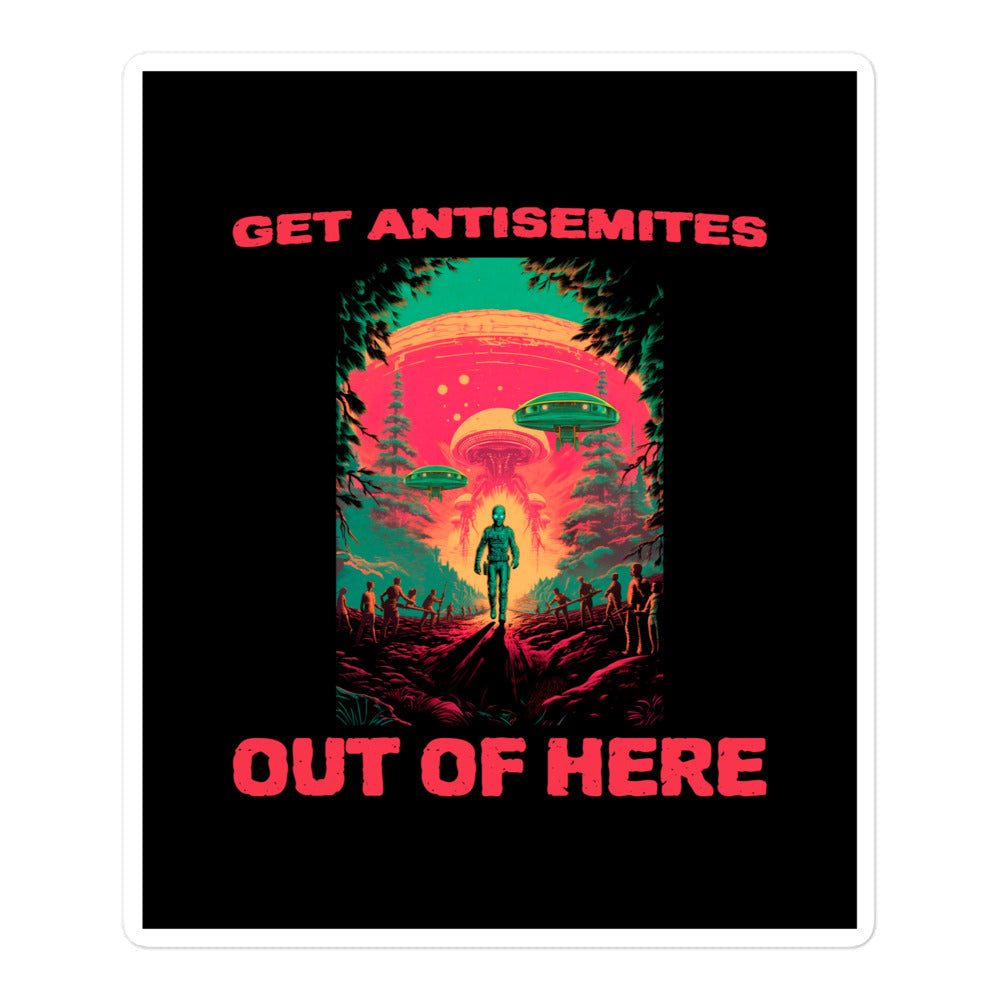 Get Alien Out | Antisemitism | Kiss Cut Sticker Jouparty