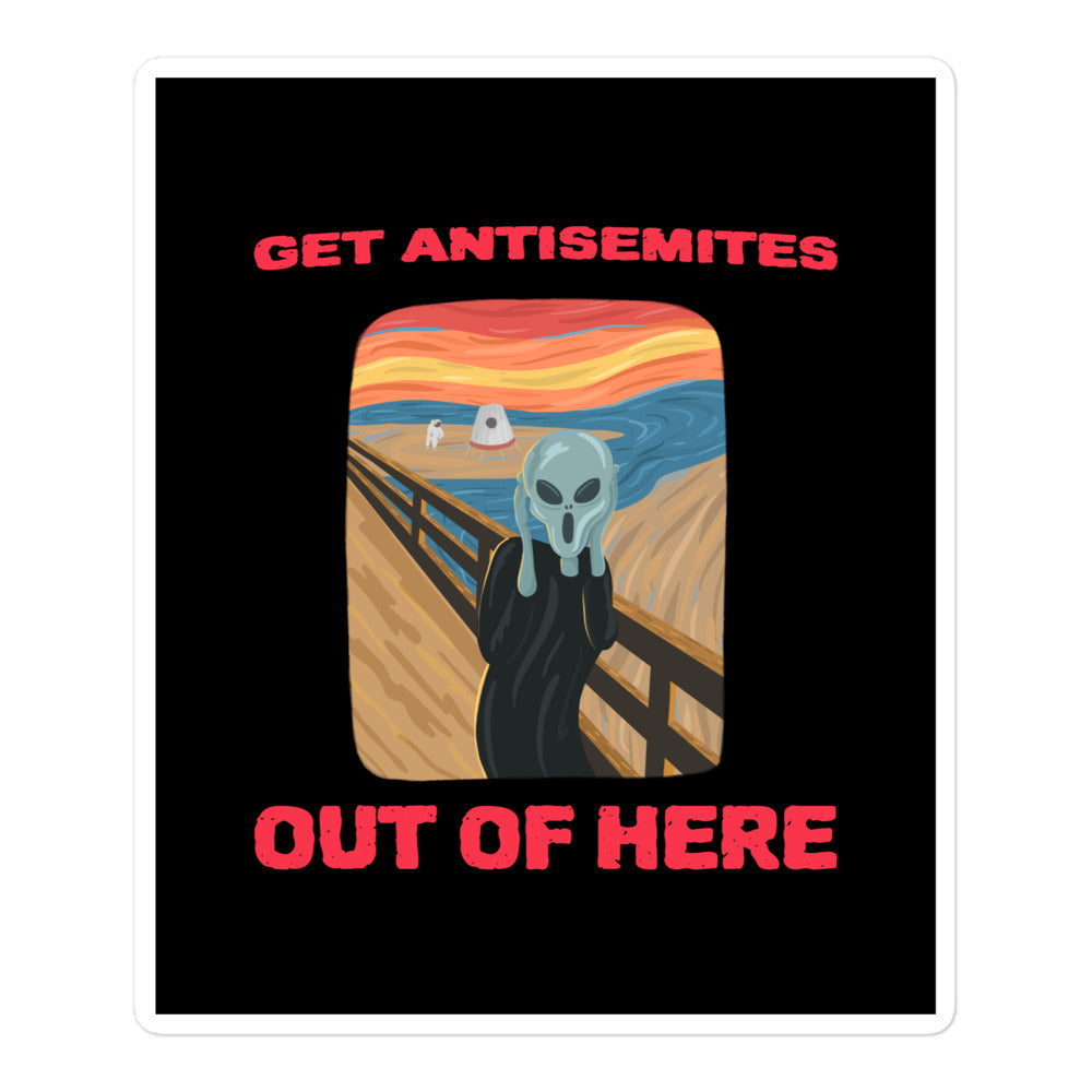 Get Alien Out | Antisemitism | Kiss Cut Sticker Jouparty