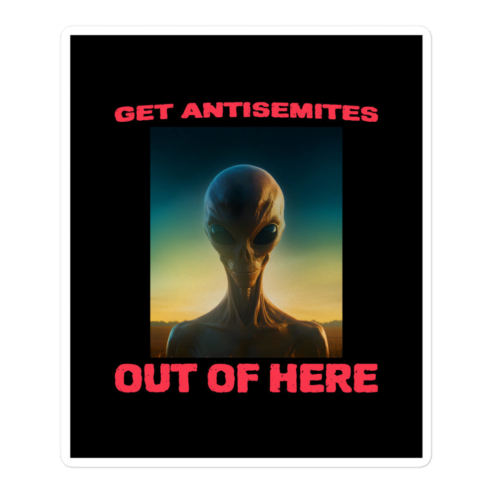 Get Alien Out | Antisemitism | Kiss Cut Sticker Jouparty