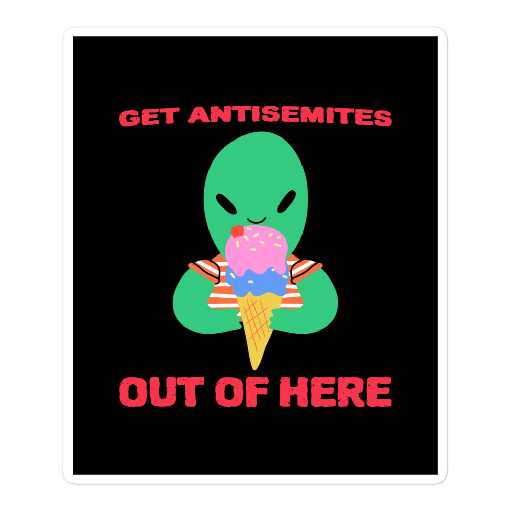 Get Alien Out | Antisemitism | Kiss Cut Sticker Jouparty