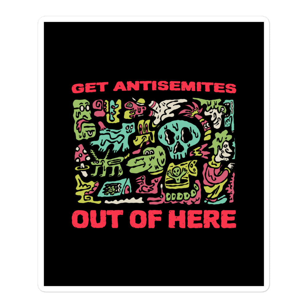Get Alien Out | Antisemitism | Kiss Cut Sticker Jouparty