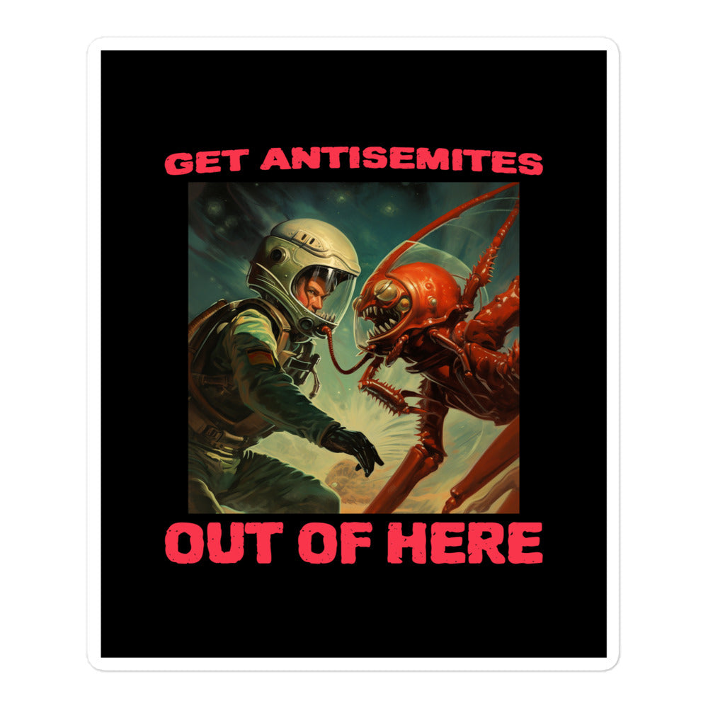 Get Alien Out | Antisemitism | Kiss Cut Sticker Jouparty