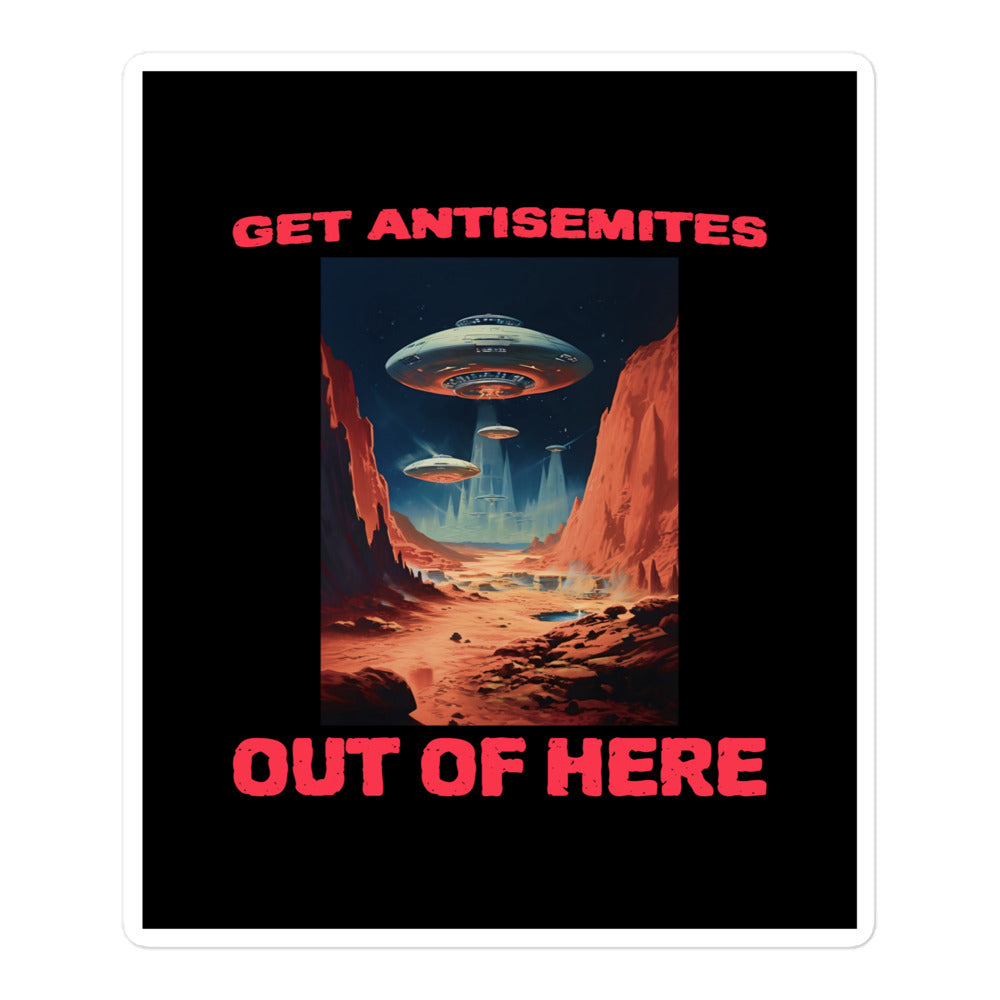 Get Alien Out | Antisemitism | Kiss Cut Sticker Jouparty